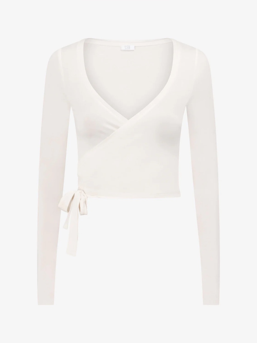CSB BALLET WRAP TOP IN VANILLA - Picture 13 of 14